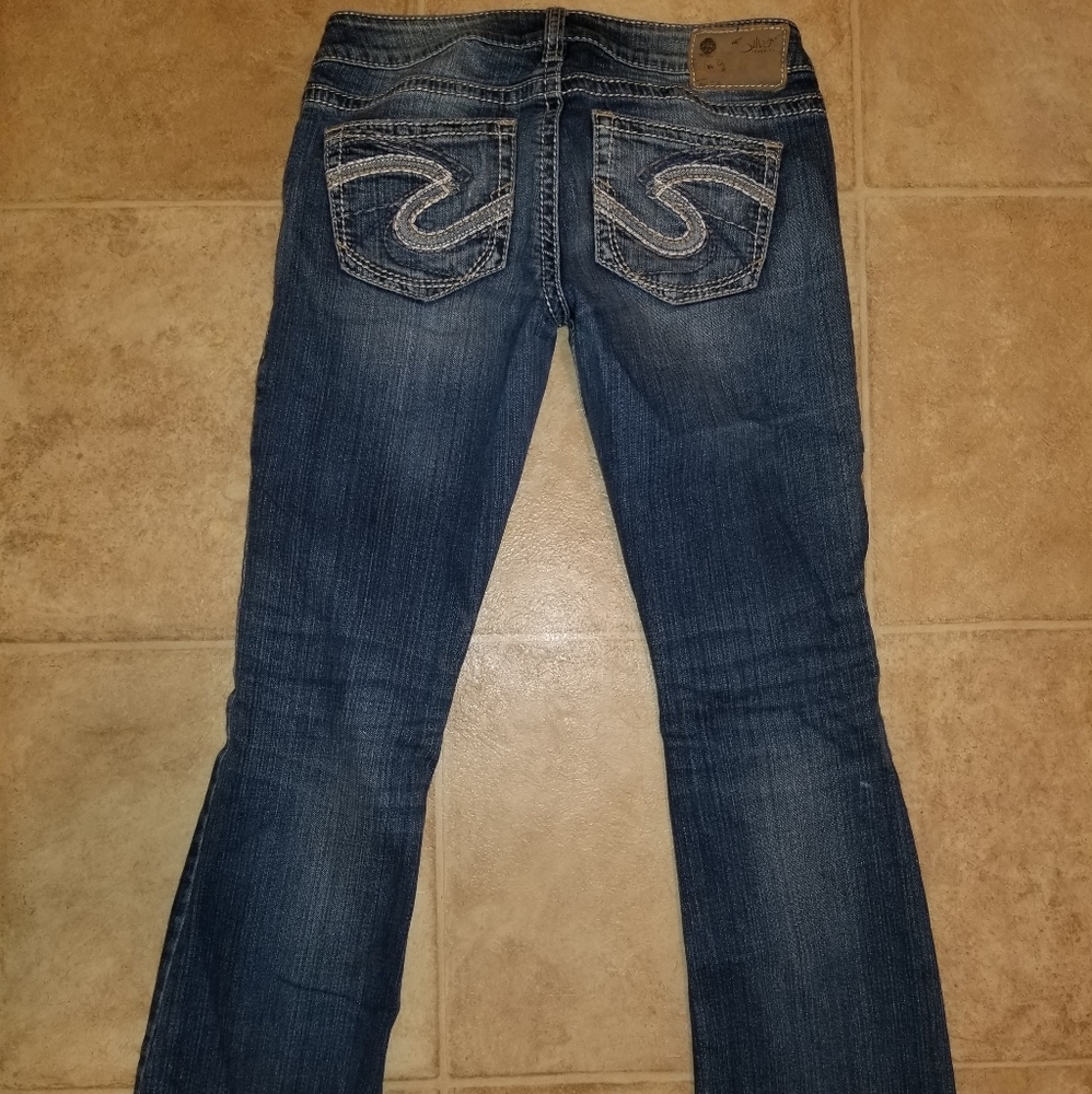 Silver Jean's boot